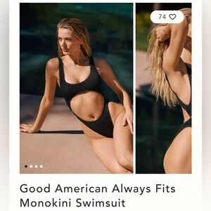 Good American Always Fits Monokini Swimsuit